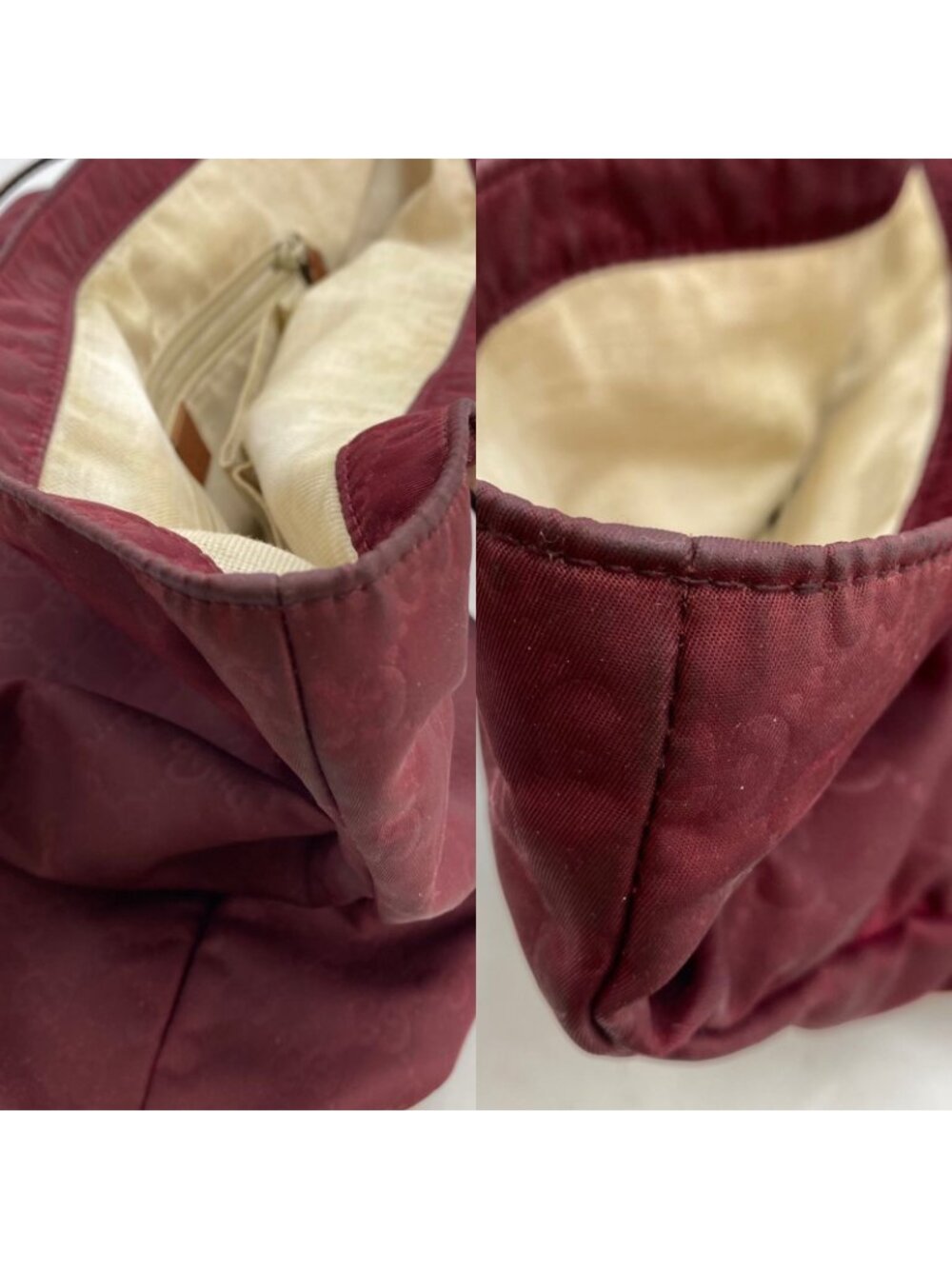 Gucci GG Nylon Tote Red - Picture 5 of 12